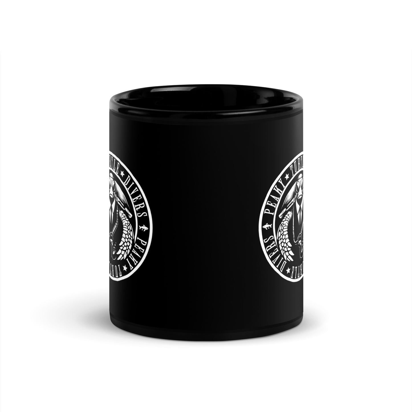 Taza negra Peaky Turtle